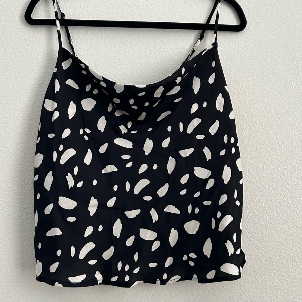 Old Navy Black and White Crop Camisole